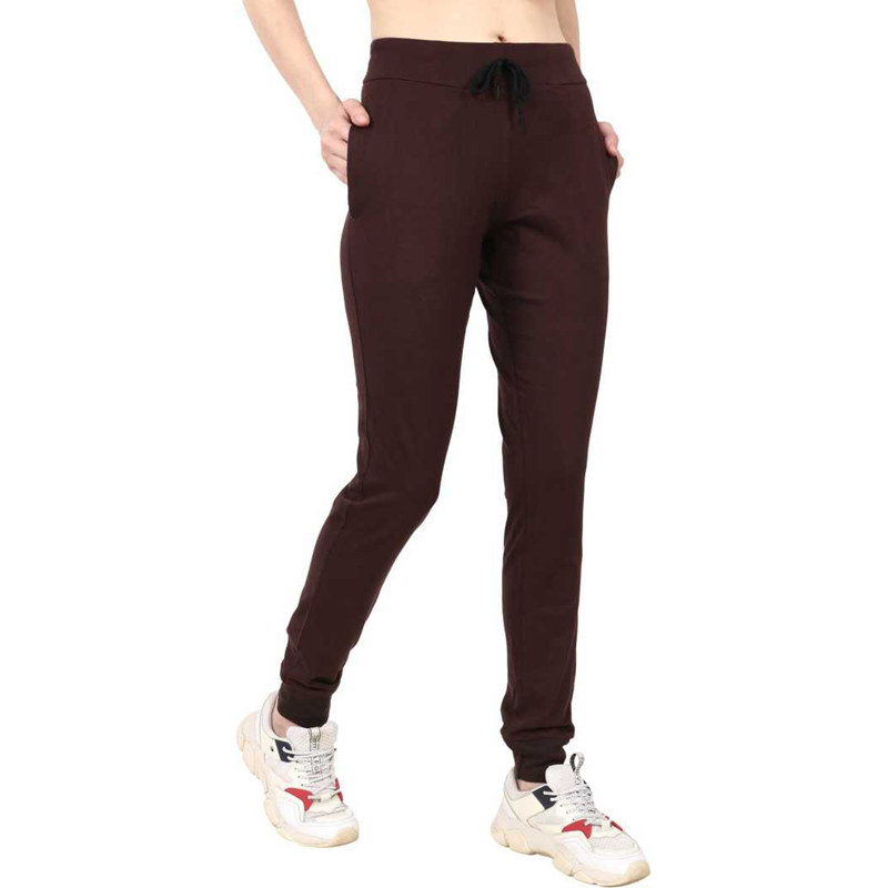 Brown Running Wear Track Pants